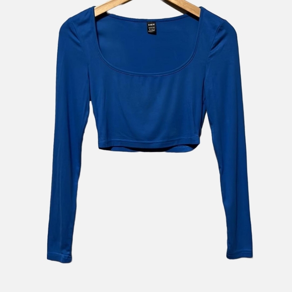 SHEIN Long Sleeve Crop Top X-Small - Picture 1 of 6